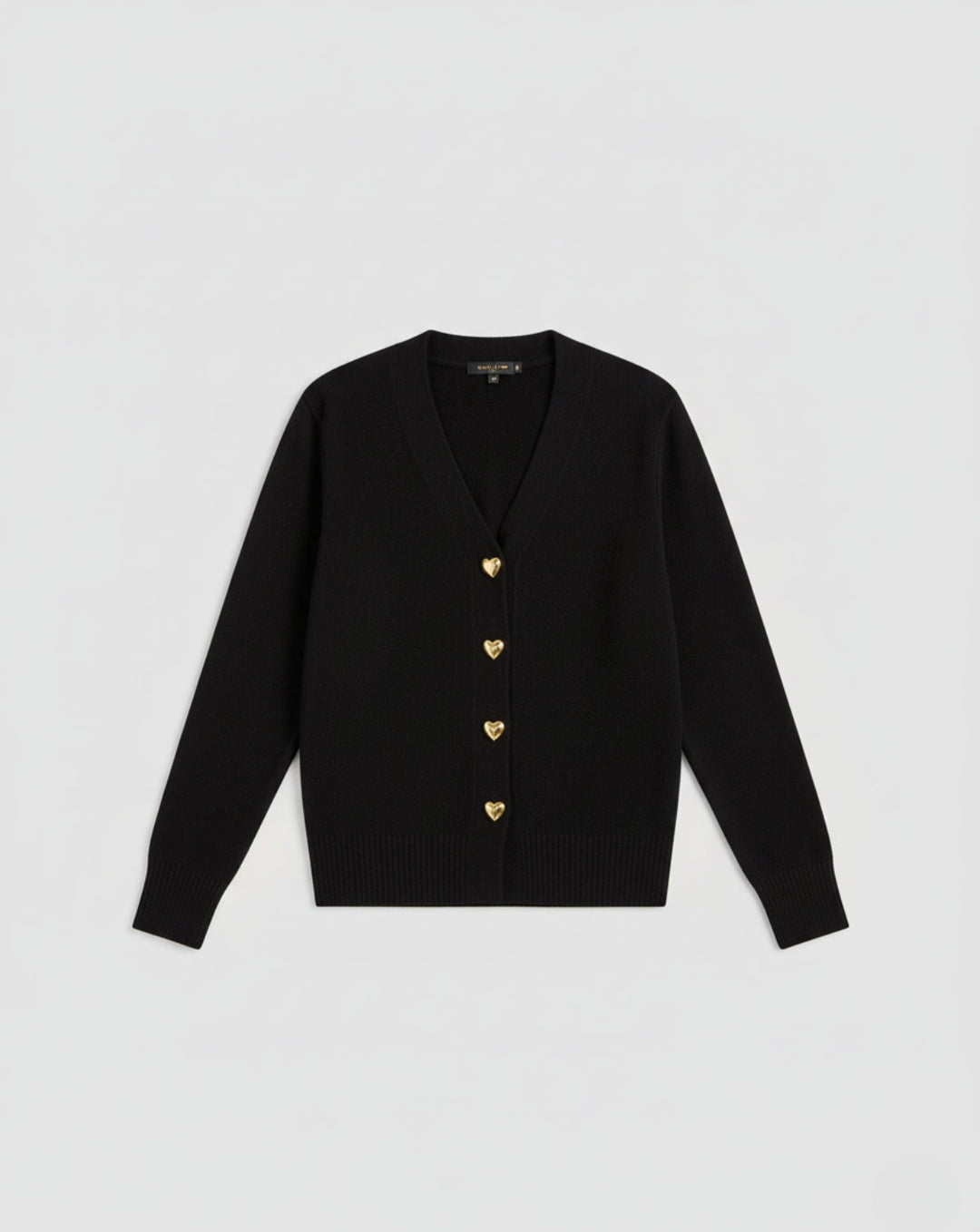 Cardigan in Lana con Bottoni a Cuore