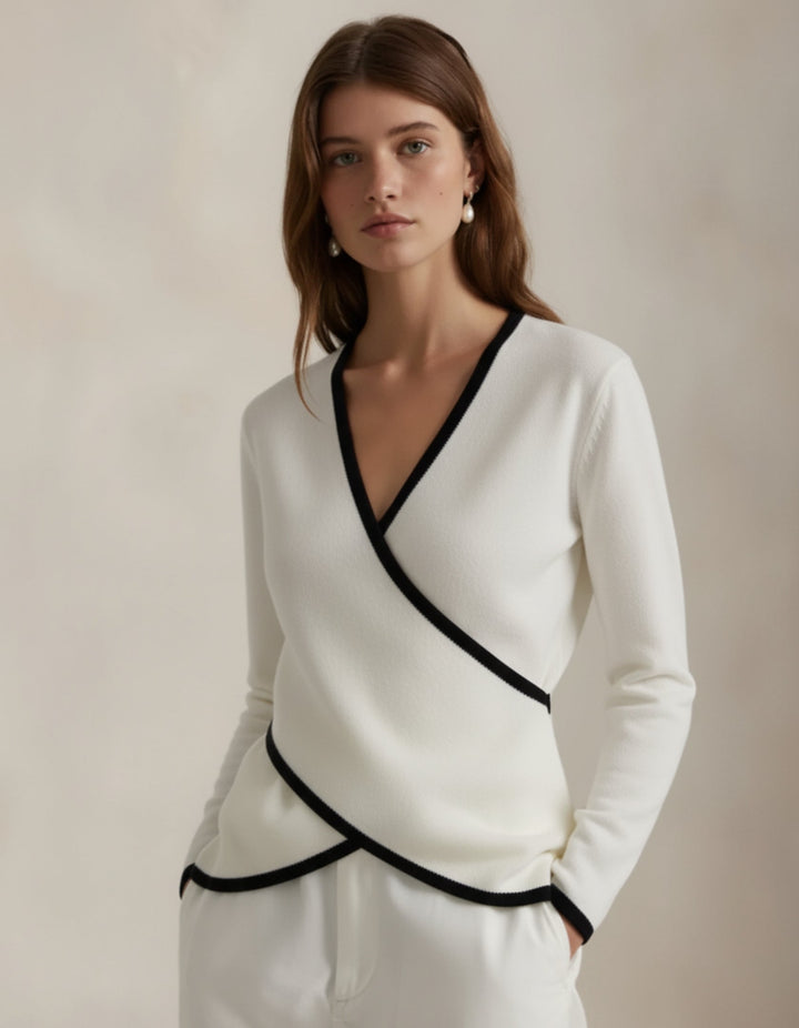 Maglia Incrociata Eleganza