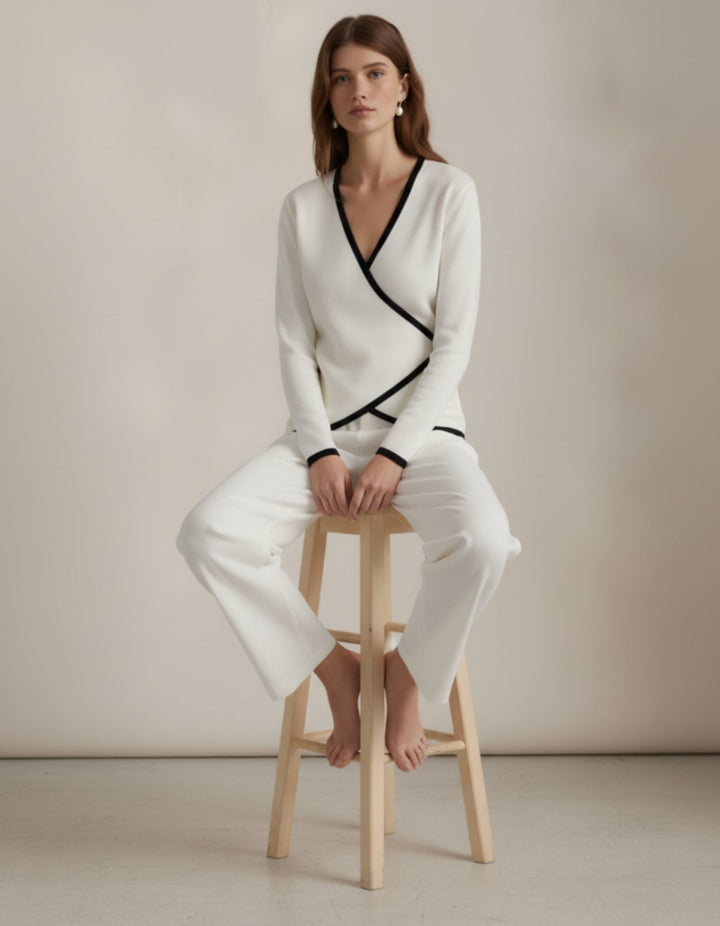 Maglia Incrociata Eleganza