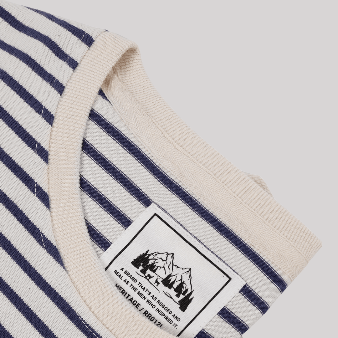 Vallini® T-SHIRT HERITAGE IN COTONE SPESSO CON RIGHE
