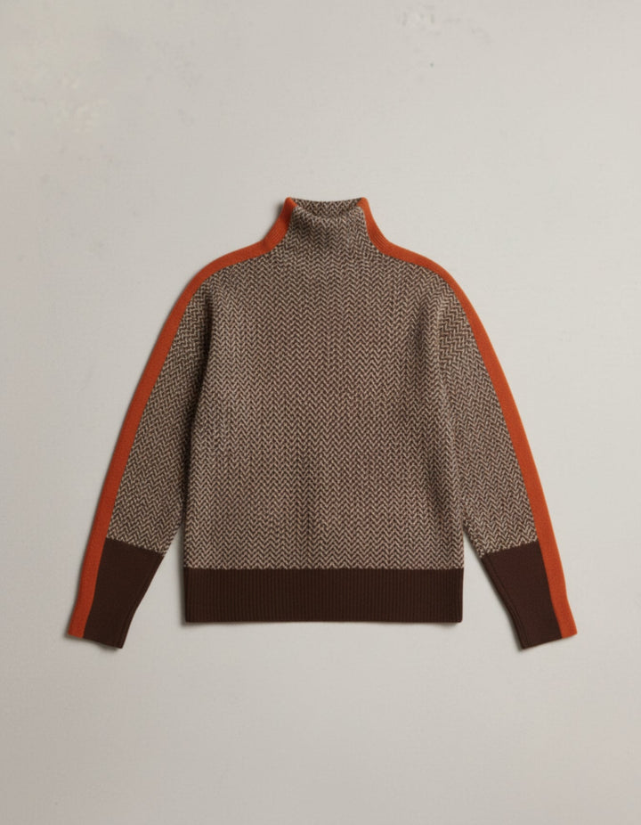 Dolcevita a Spina di Pesce in Lana