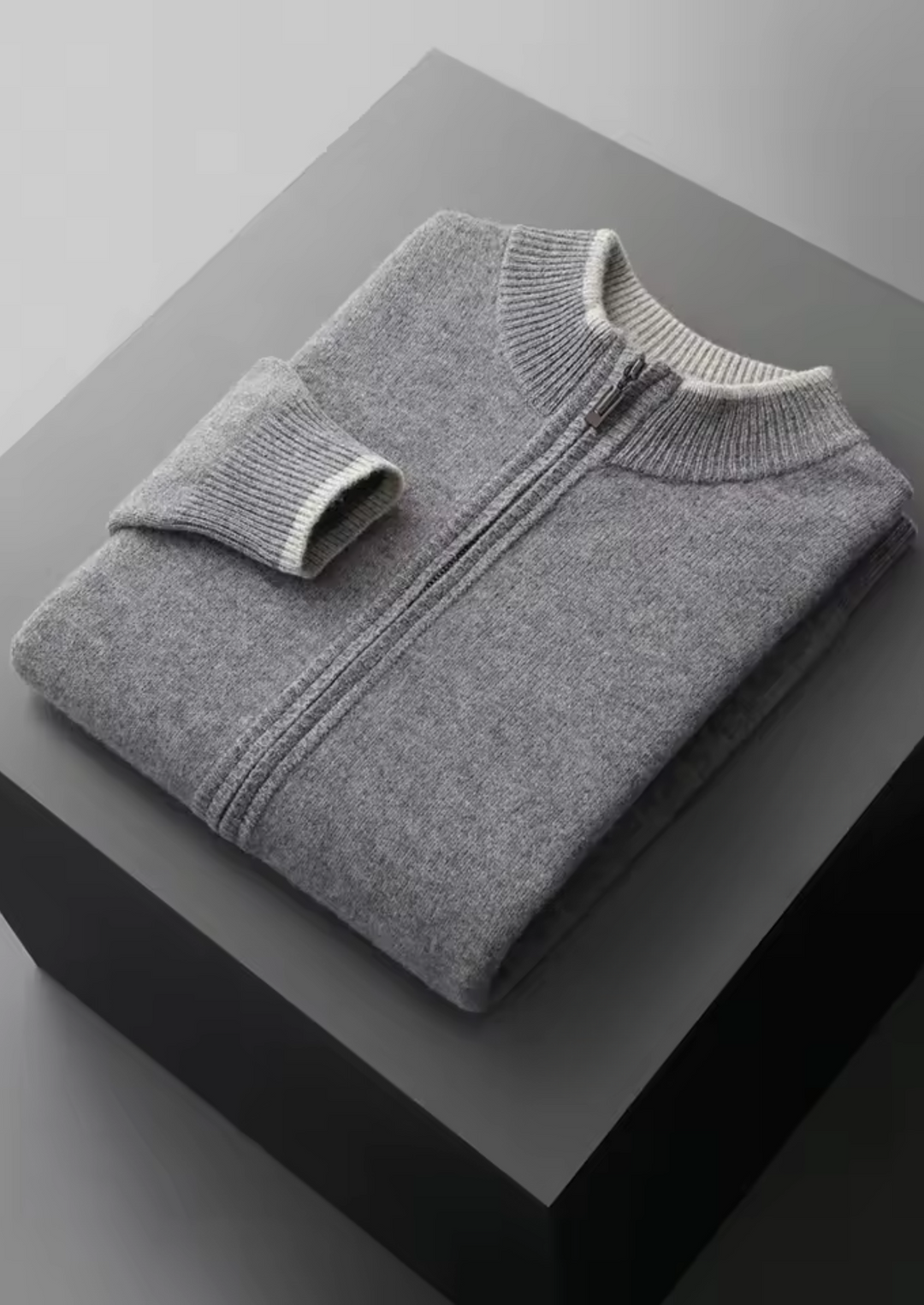 Enzo Vallini – Maglia Zip in Cashmere
