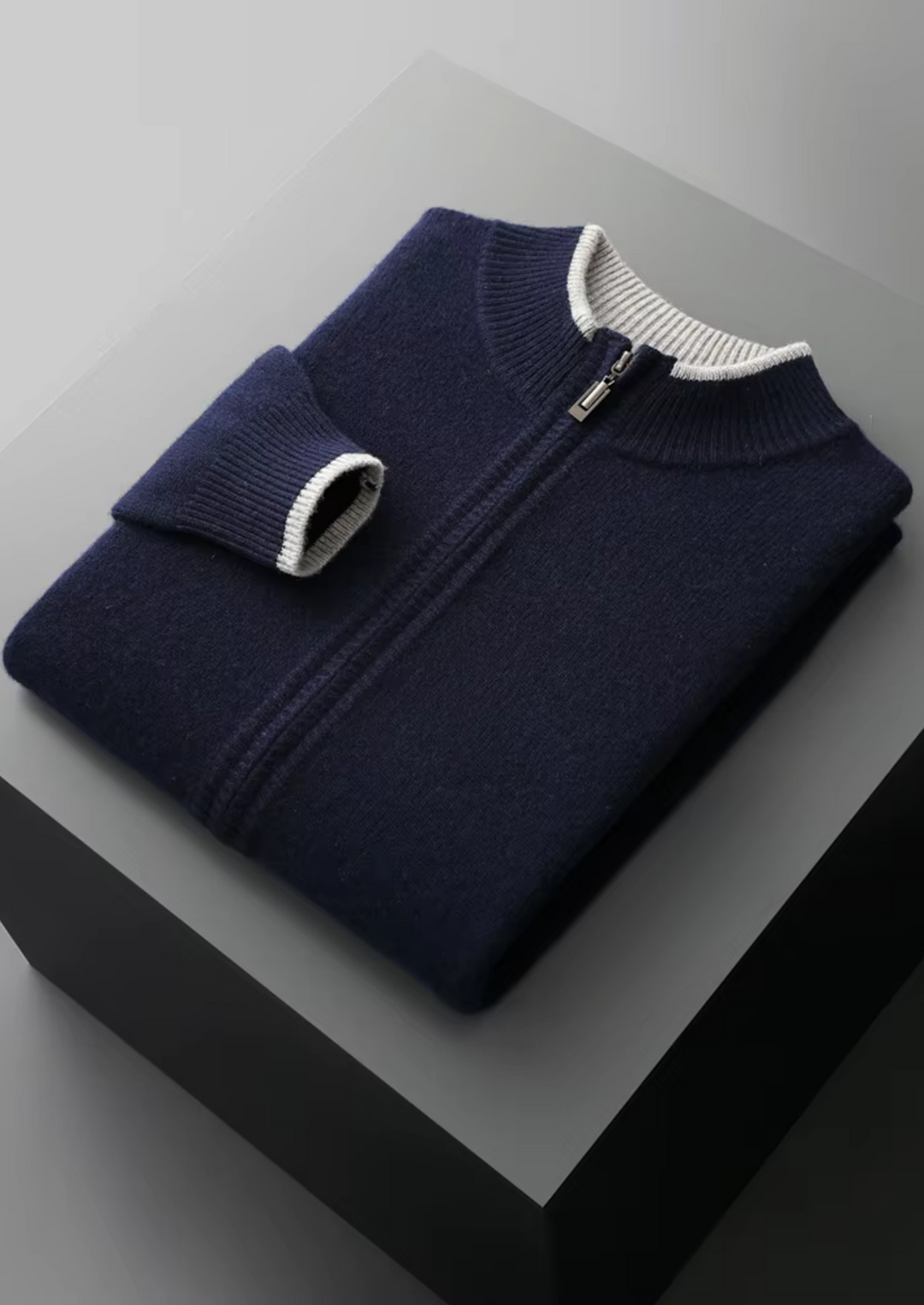 Enzo Vallini – Maglia Zip in Cashmere
