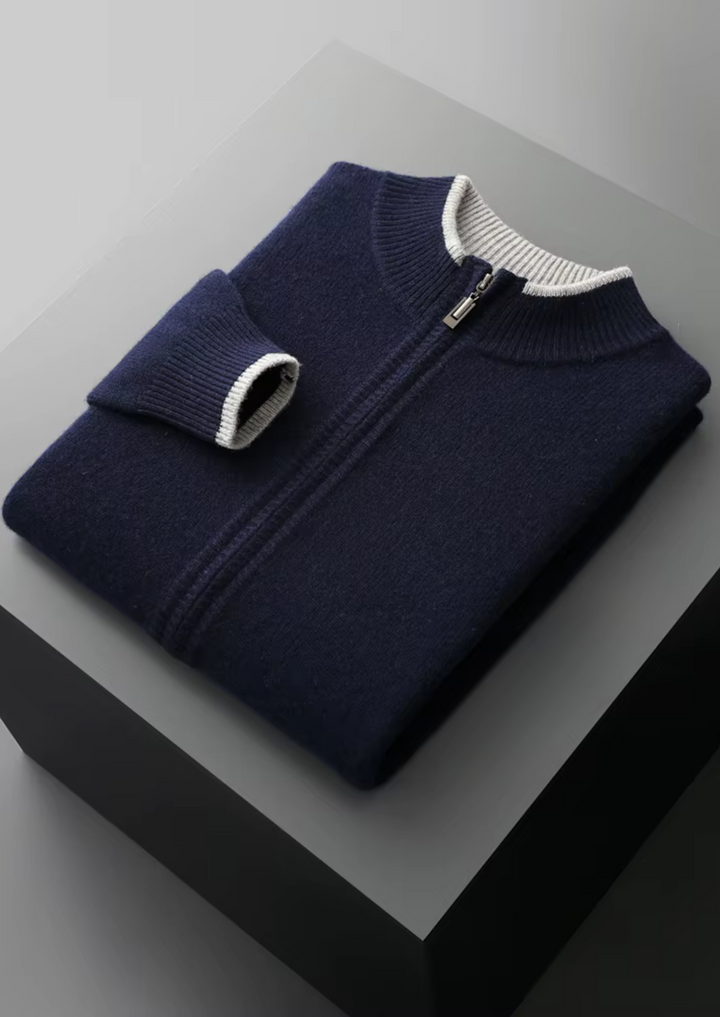 Enzo Vallini – Maglia Zip in Cashmere