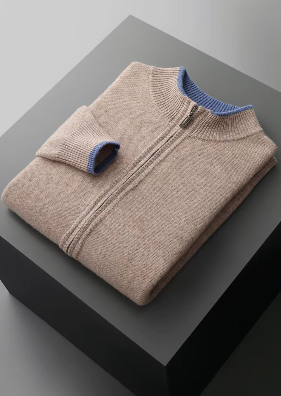 Enzo Vallini – Maglia Zip in Cashmere