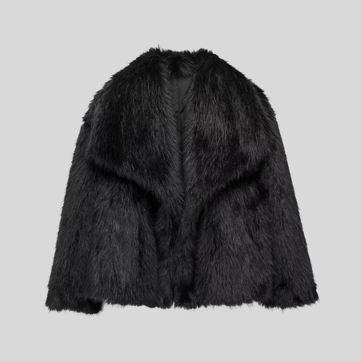 Arloa Cropped Faux Fur Jacket