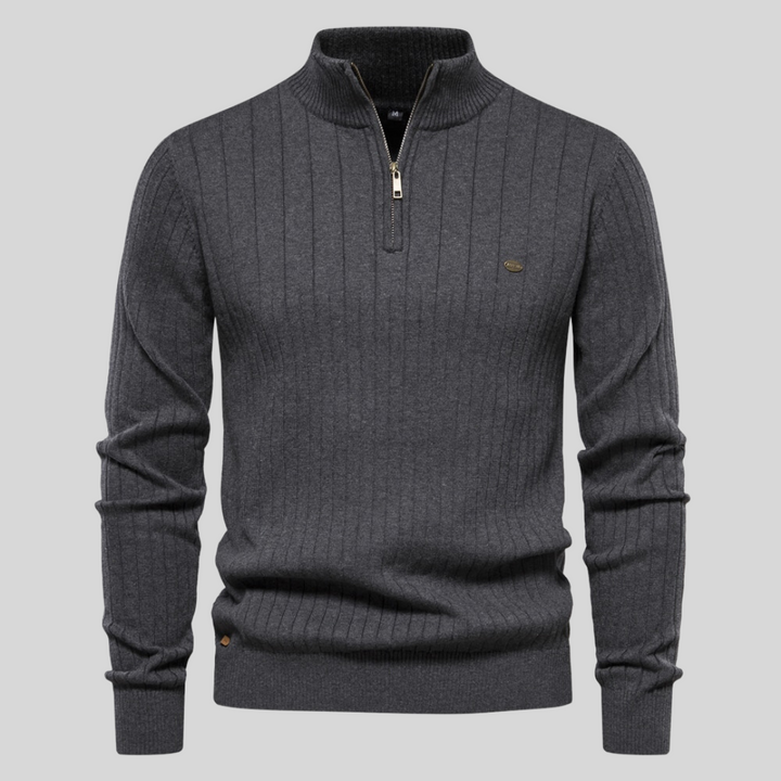 Enzo™ – Maglione a Maglia con Zip