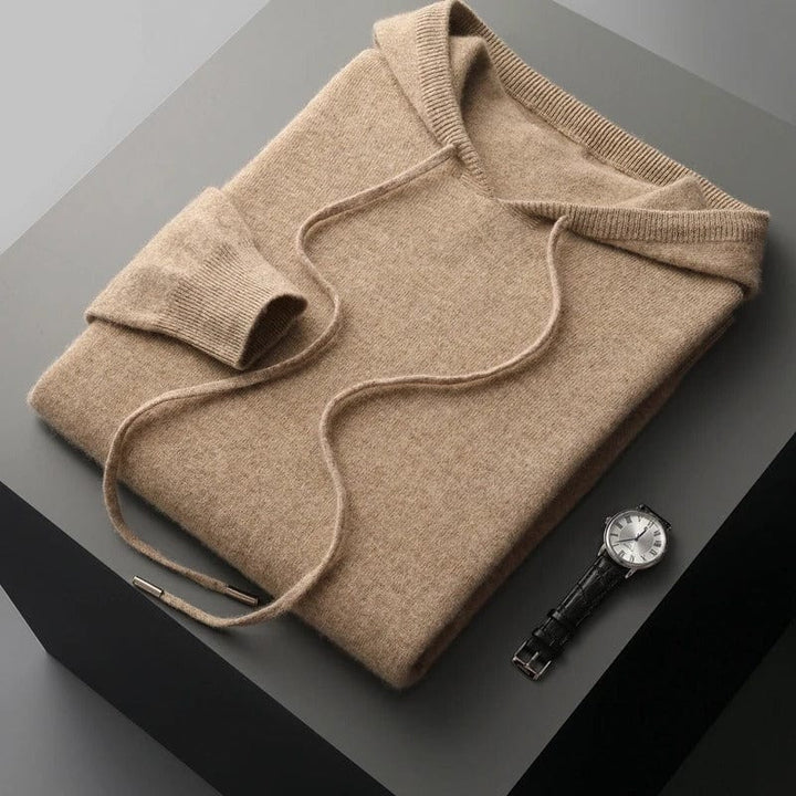 Felpa con cappuccio Ace 100% merino