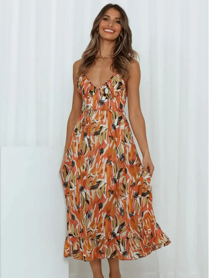 AMELIA™ : MAXI ABITO ESTIVO COLORATO