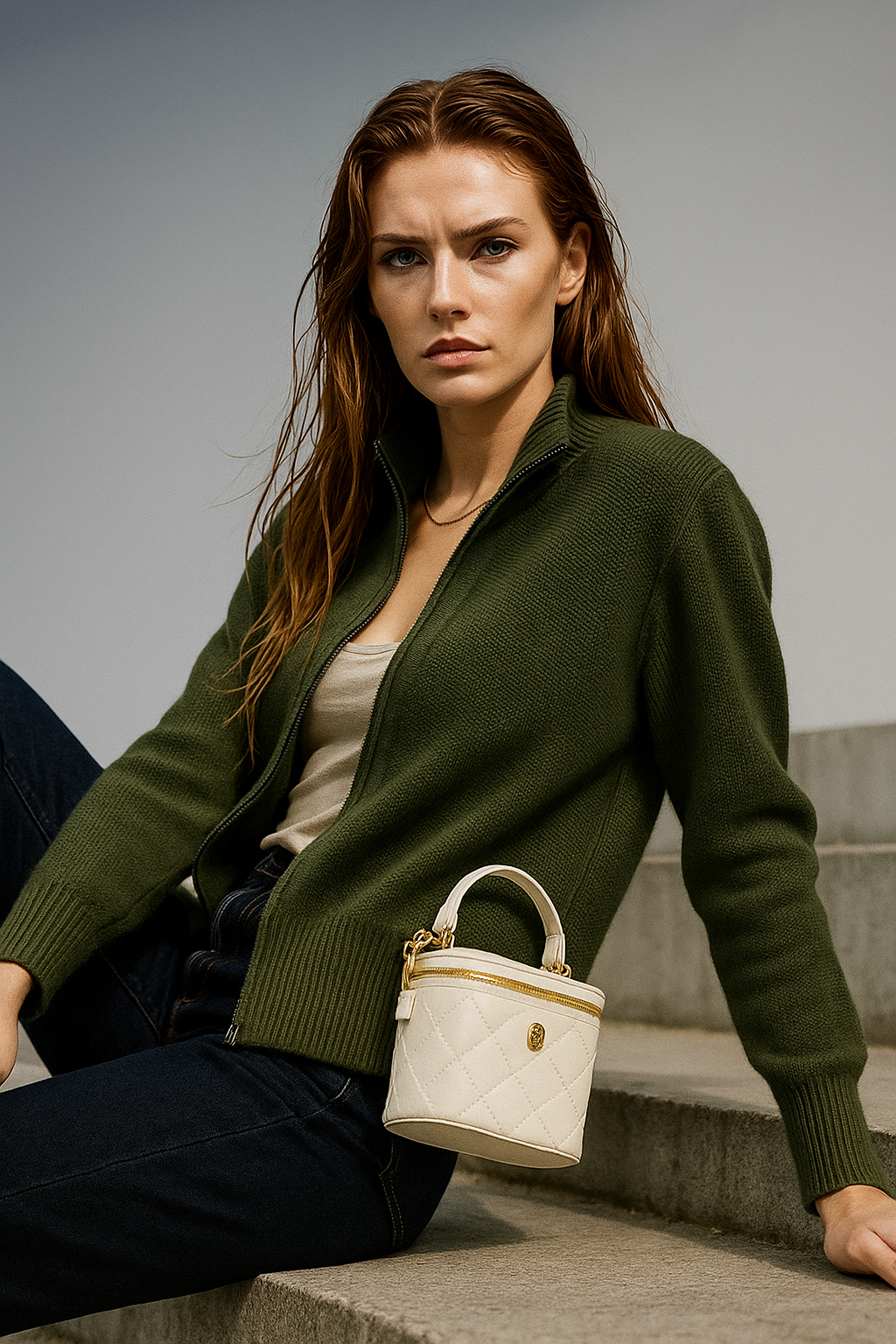 Giulia Ferrandi – Cardigan in Lana con Zip