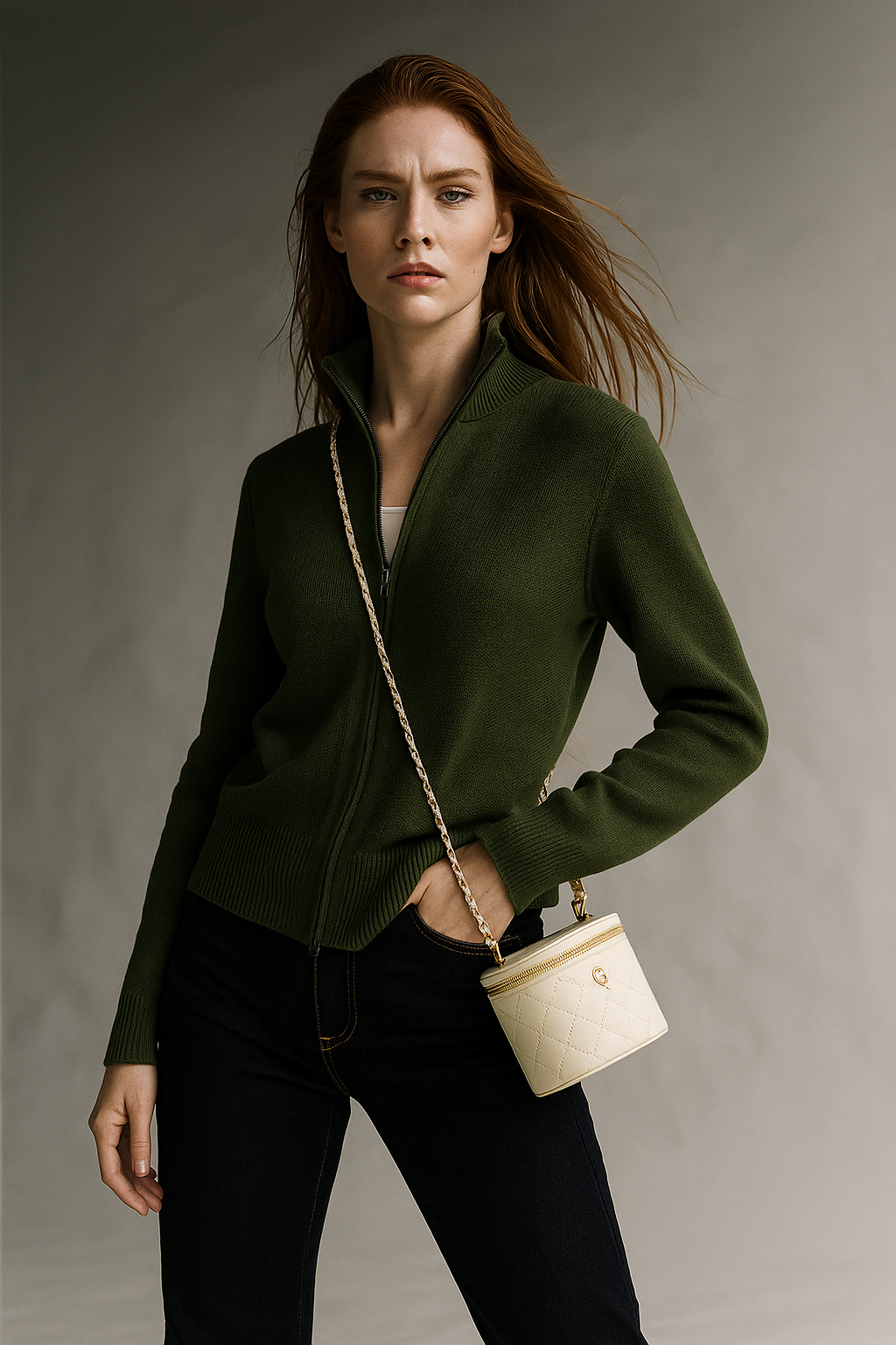 Giulia Ferrandi – Cardigan in Lana con Zip