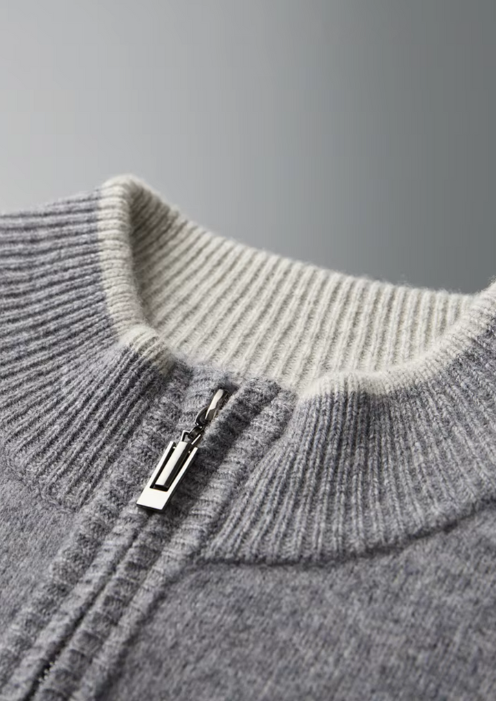 Enzo Vallini – Maglia Zip in Cashmere