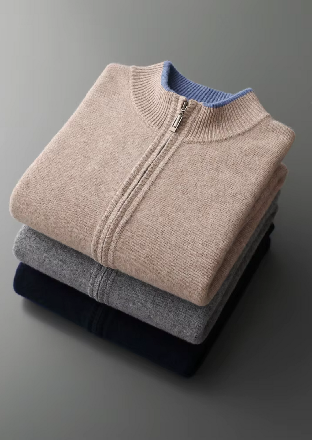 Enzo Vallini – Maglia Zip in Cashmere