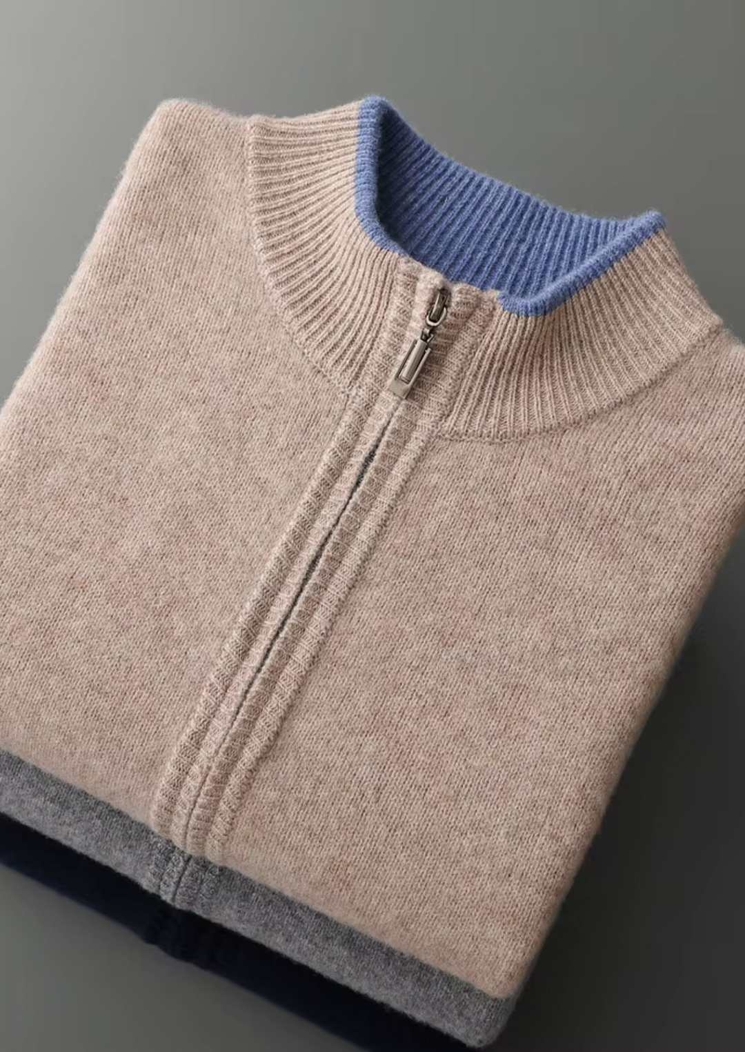 Enzo Vallini – Maglia Zip in Cashmere