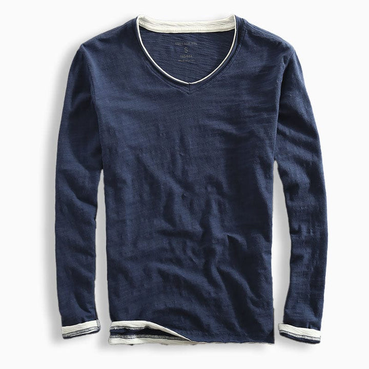 VALLINI T-SHIRT IN COTONE A MANICHE LUNGHE