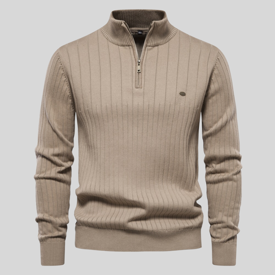 Enzo™ – Maglione a Maglia con Zip