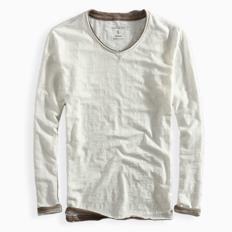 VALLINI T-SHIRT IN COTONE A MANICHE LUNGHE