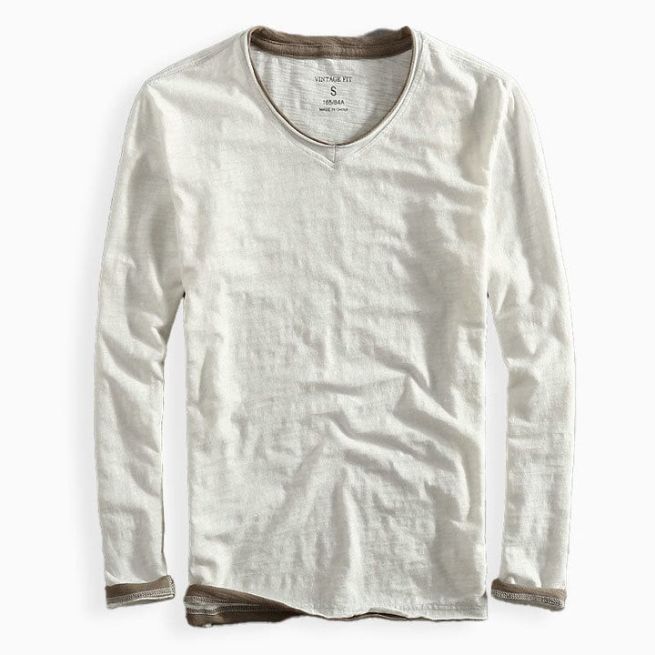 VALLINI T-SHIRT IN COTONE A MANICHE LUNGHE