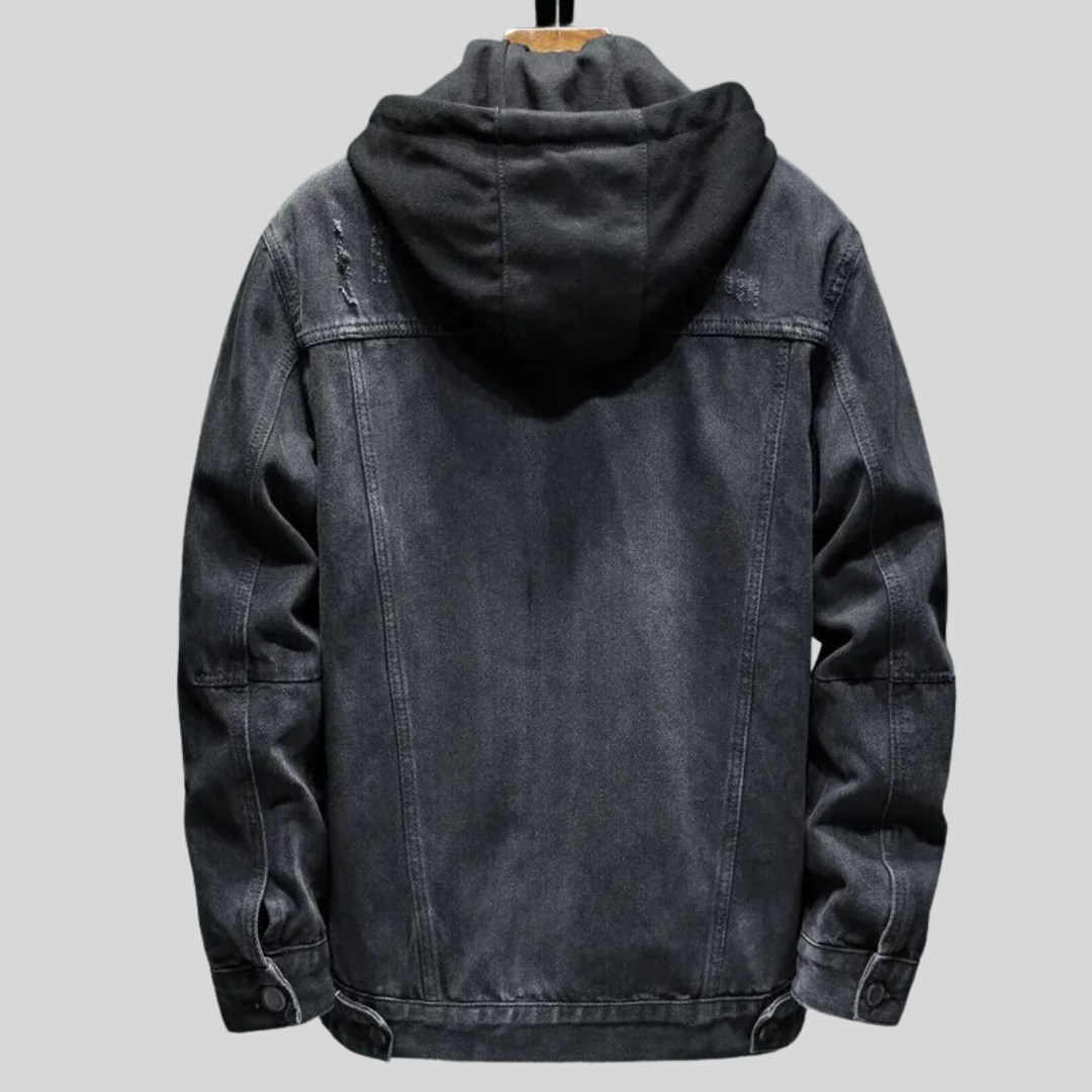 Canali – Giacca in denim nero