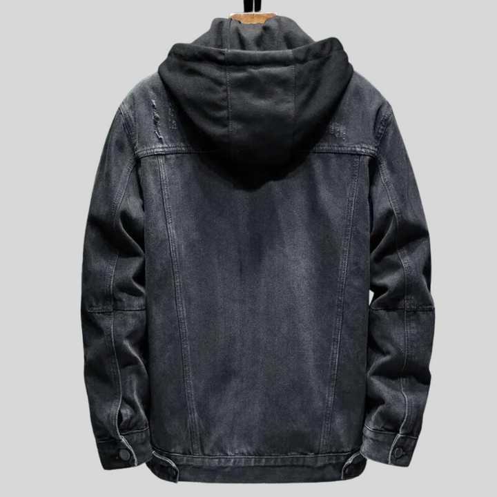 Canali – Giacca in denim nero