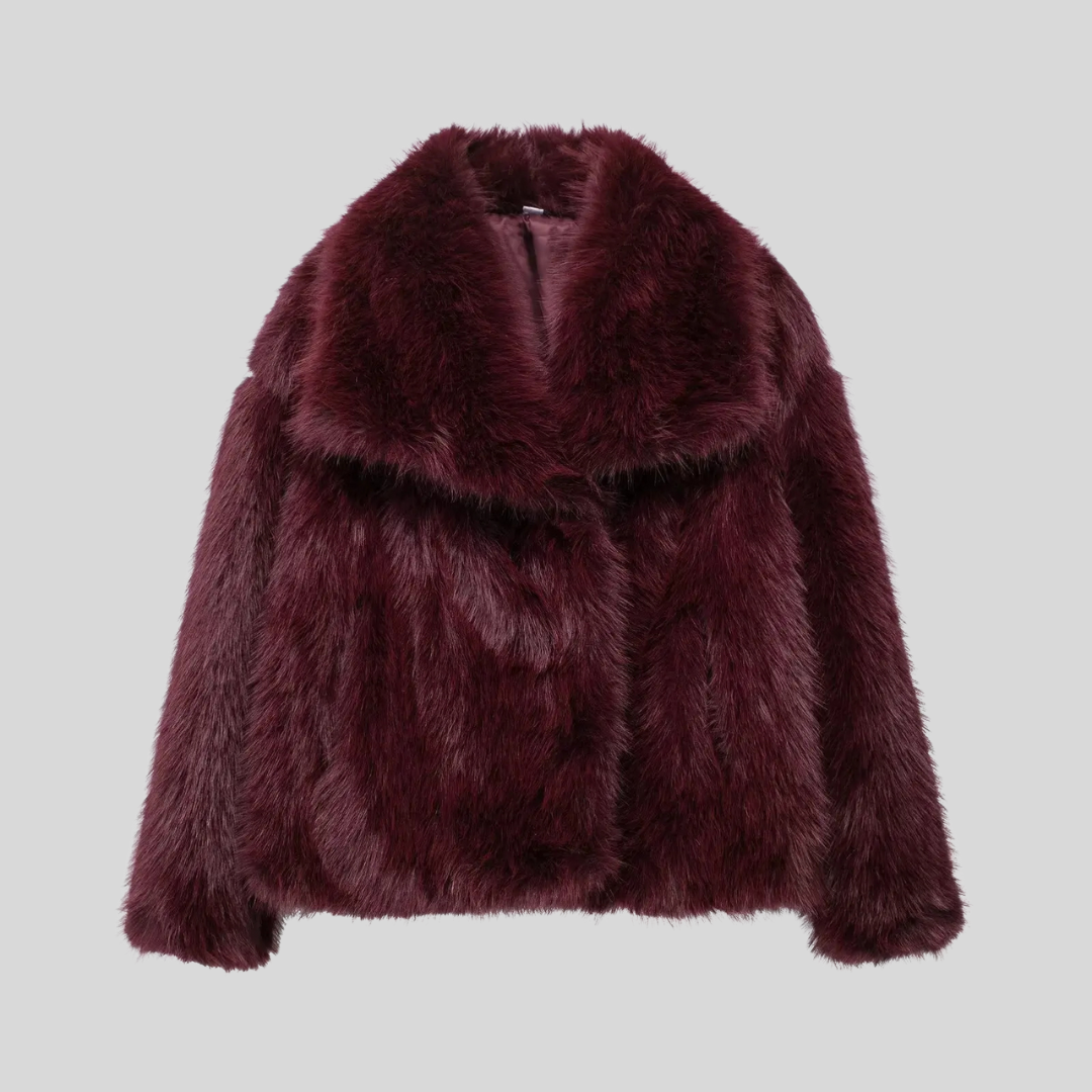 Arloa Cropped Faux Fur Jacket