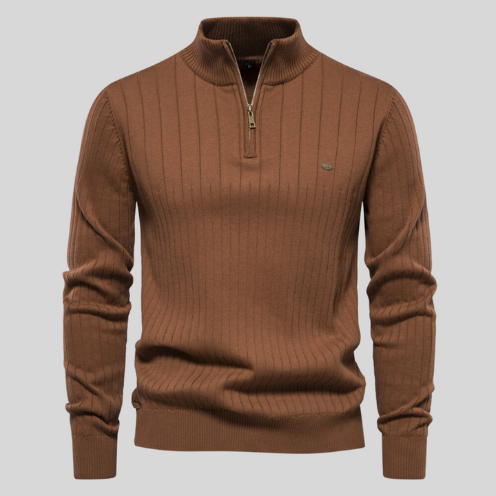 Enzo™ – Maglione a Maglia con Zip