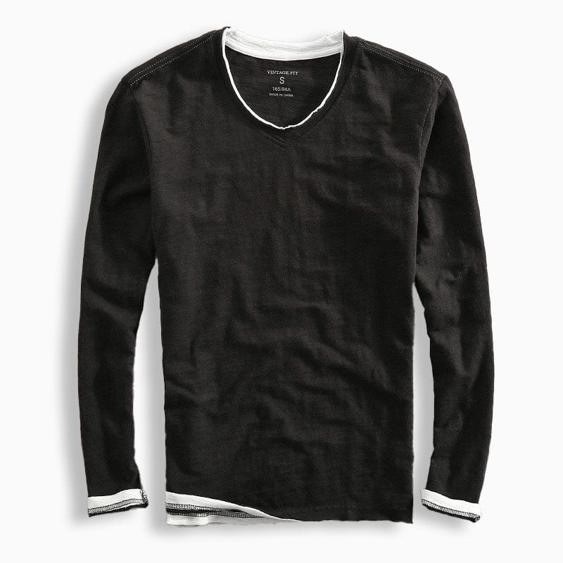 VALLINI T-SHIRT IN COTONE A MANICHE LUNGHE