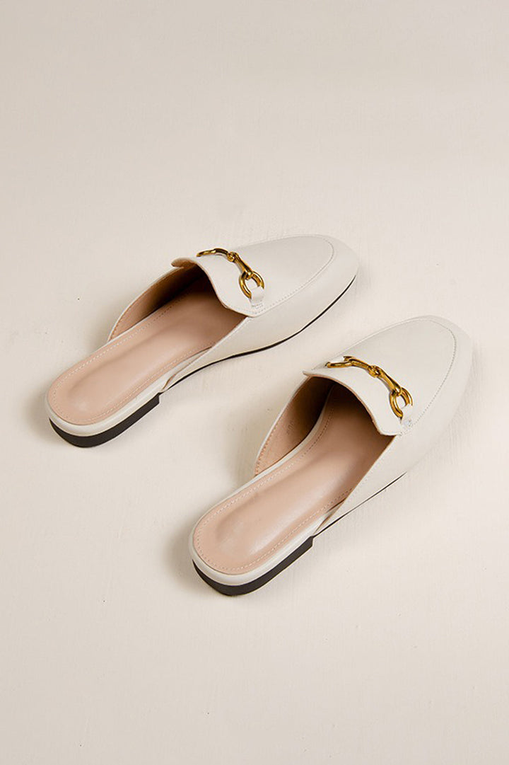 Gallia – Sabot flat con dettaglio fibbia