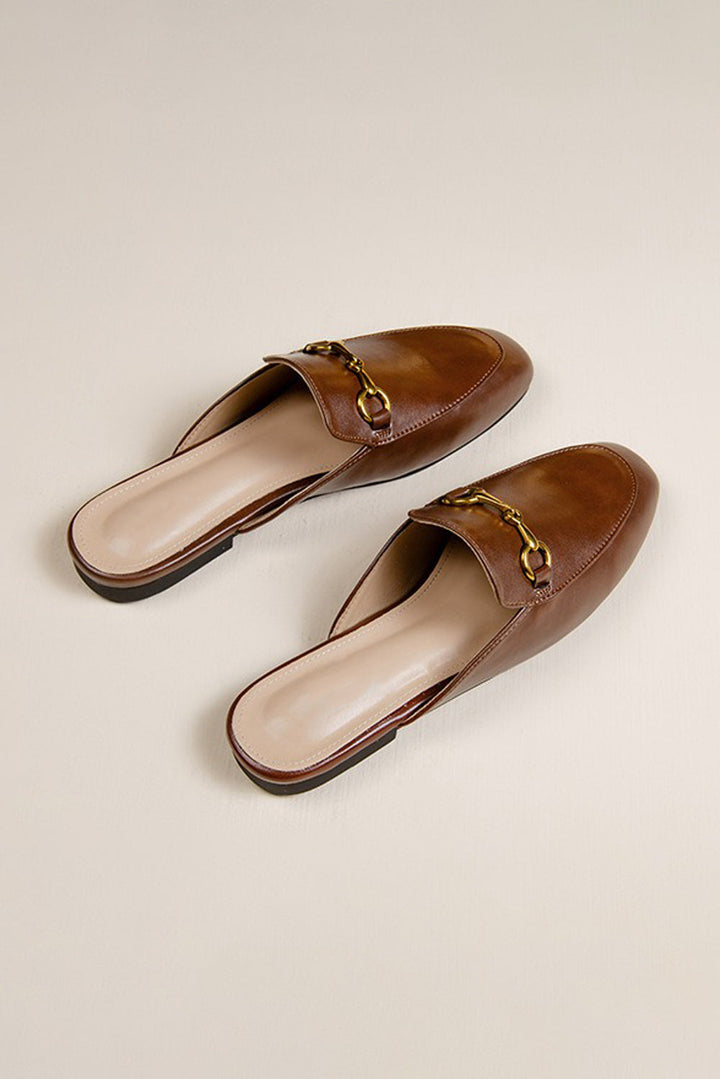 Gallia – Sabot flat con dettaglio fibbia