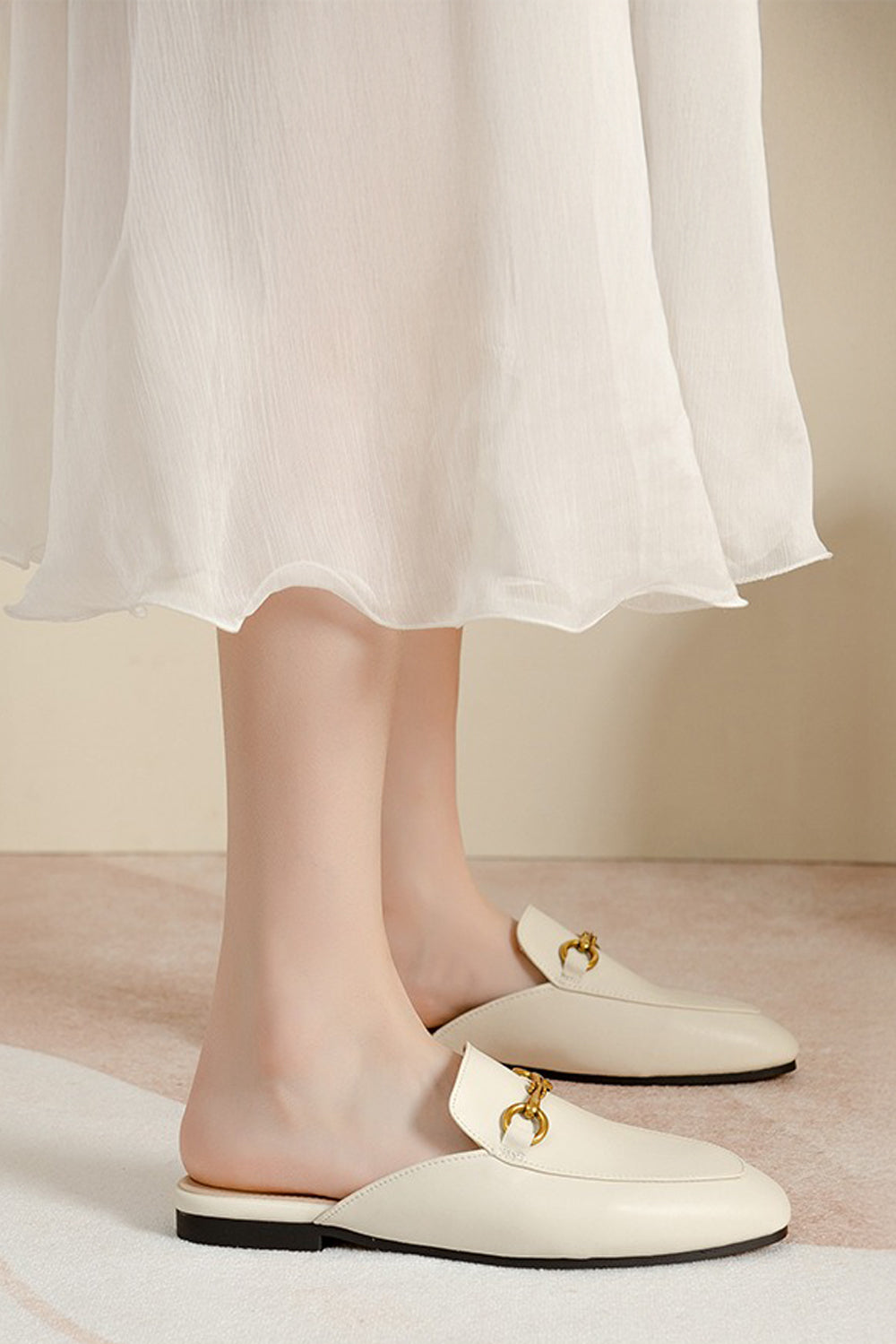Gallia – Sabot flat con dettaglio fibbia