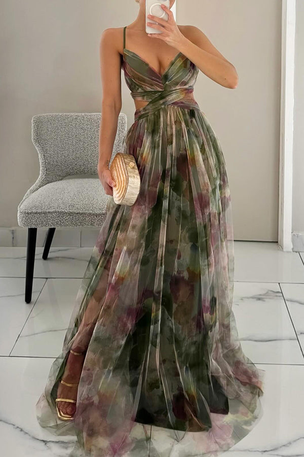Vera – Abito da designer con motivo floreale