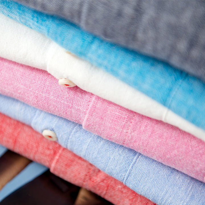 Camicia Vallini in lino Gossamer traspirante