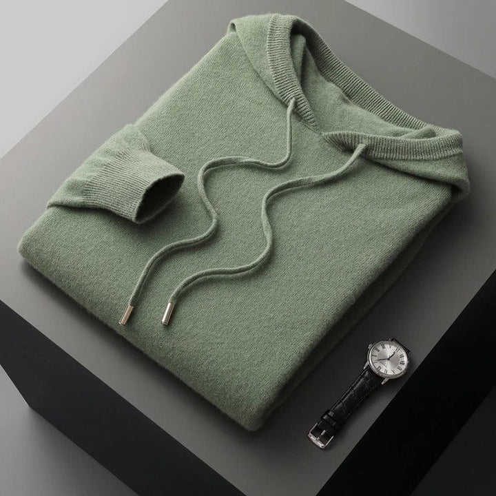 Felpa con cappuccio Ace 100% merino