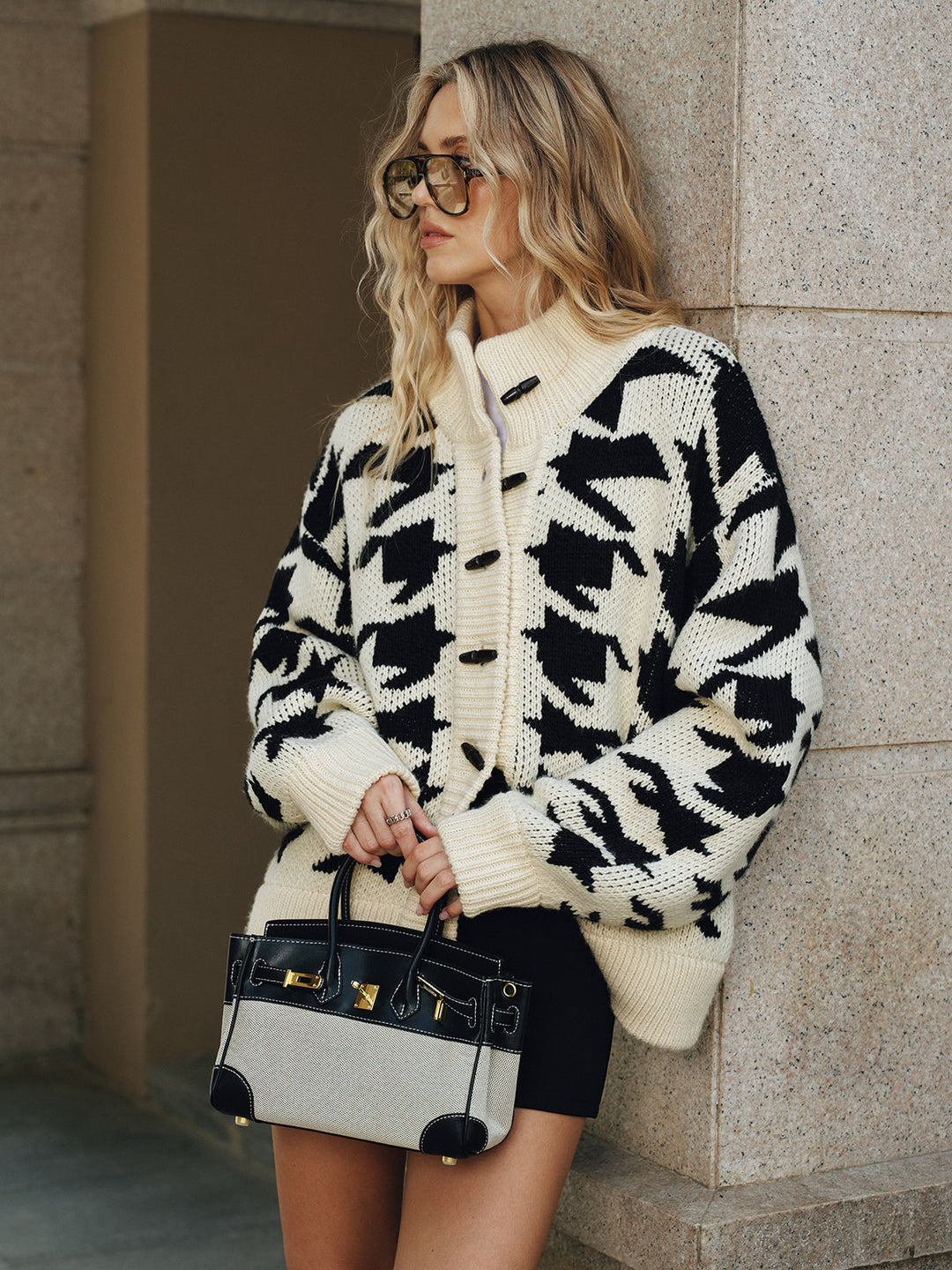 Cardigan Milano Pied-de-Poule