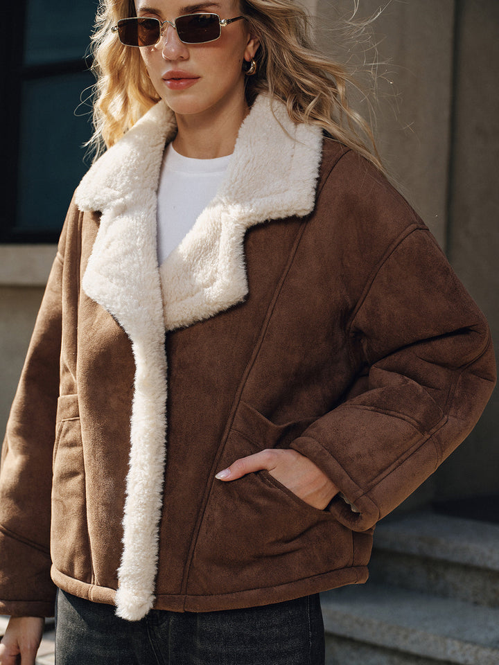 Cortina – Cappotto a revers foderato in pile