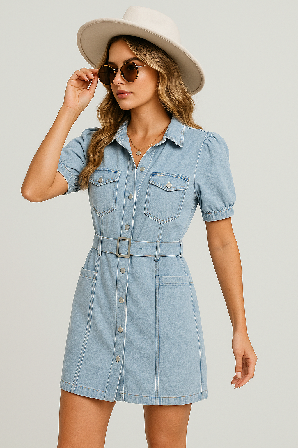 Vallini | Abito in denim Bella