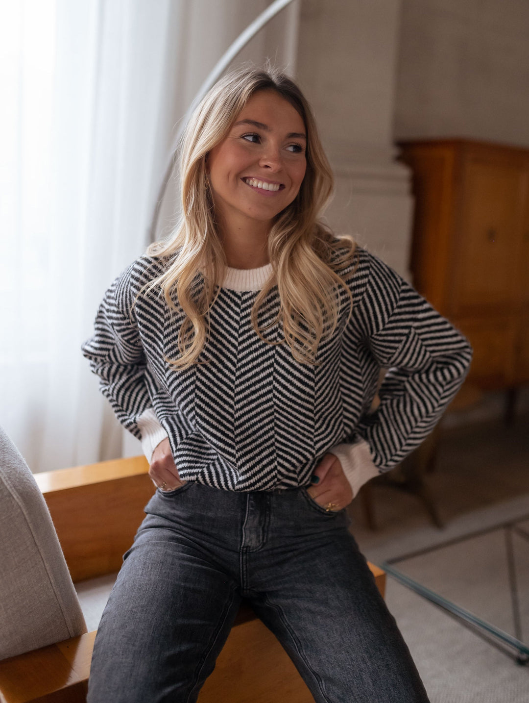 Mélodia – Maglione a maglia con motivi