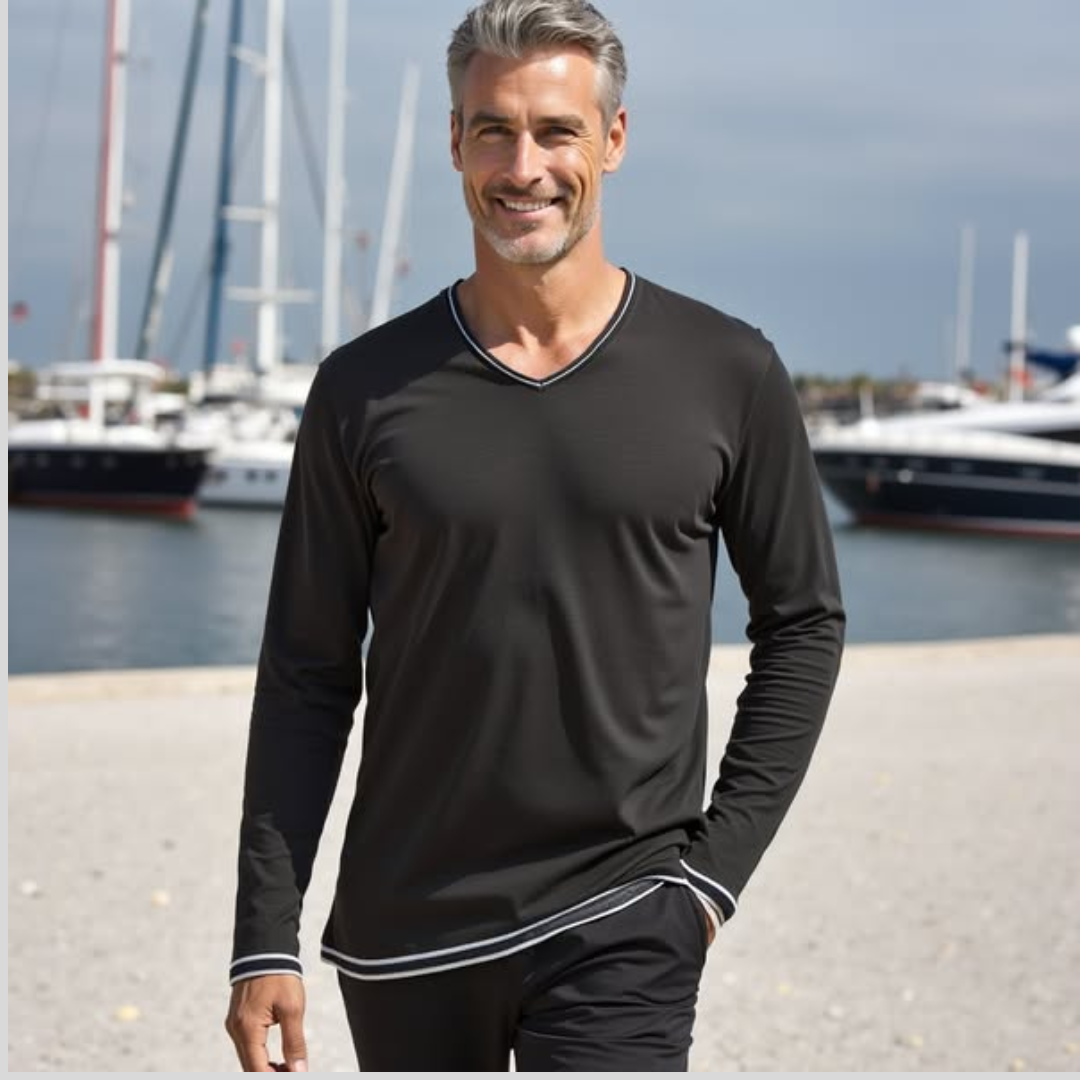 VALLINI T-SHIRT IN COTONE A MANICHE LUNGHE