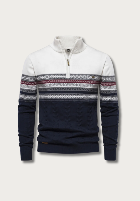 Torino Maglione a Zip a Quarto di Giro