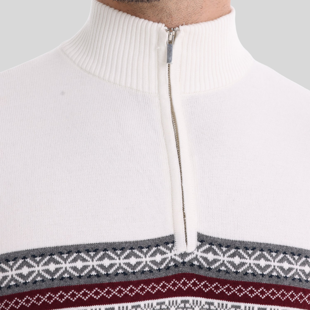 Torino Maglione a Zip a Quarto di Giro
