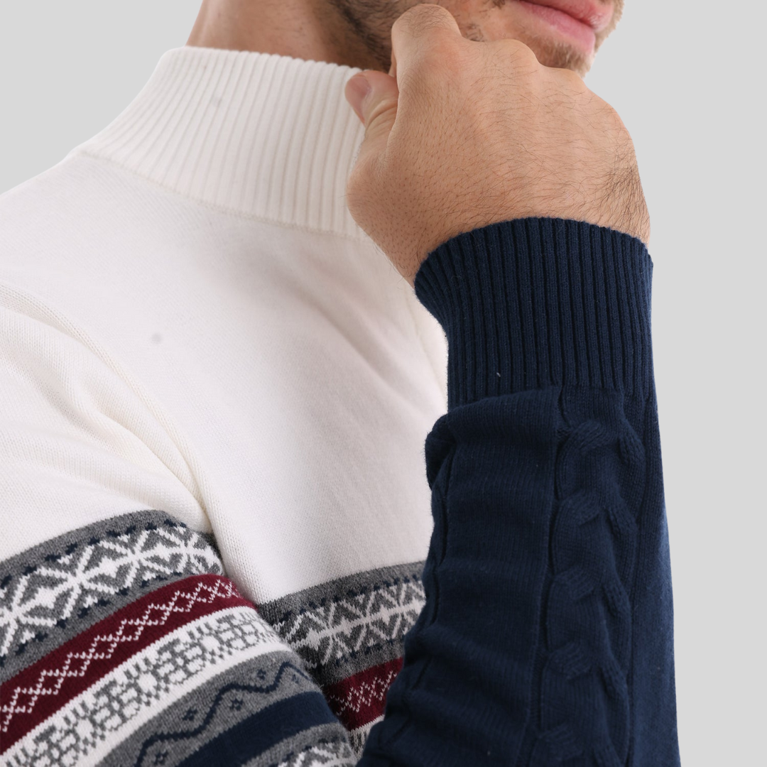 Torino Maglione a Zip a Quarto di Giro