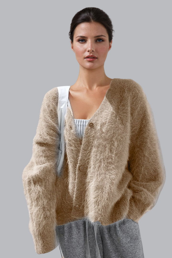 Avvolto- Maglione di pelliccia lavorato a maglia