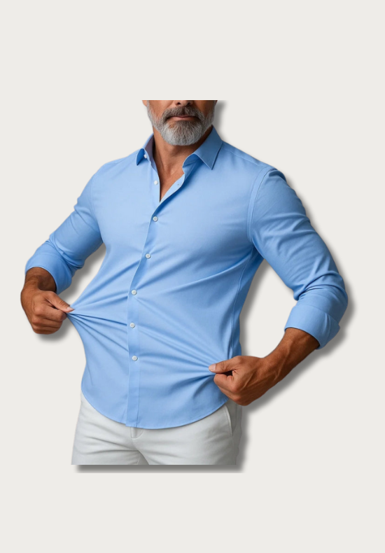 Enzo-Camicia Stretch Slim Fit