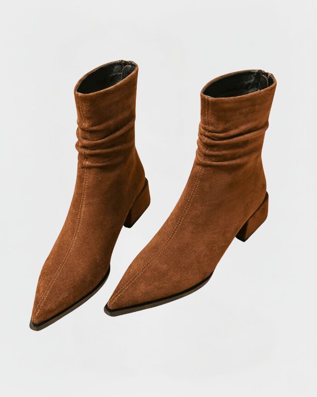 VALERIA™ – Stivaletto in Camoscio Morbido