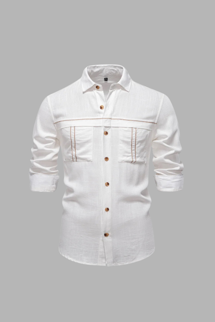 Enzo Vallini - Camicia di lino casual