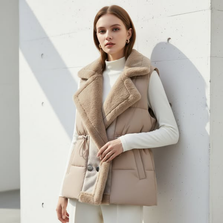 Giulia – Gilet Elegante in Pelliccia Sintetica