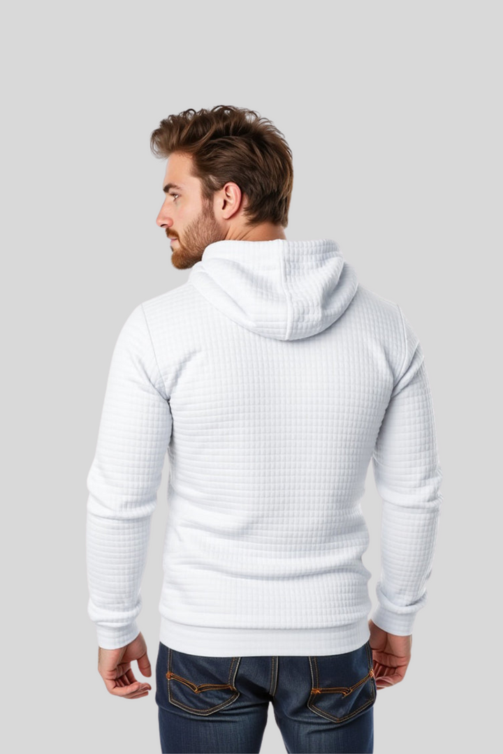 Lorenzo - Felpa con cappuccio in maglia testurizzata