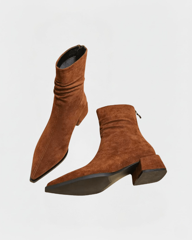 VALERIA™ – Stivaletto in Camoscio Morbido