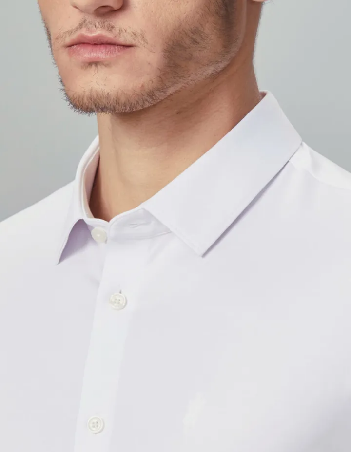 Enzo Vallini-Camicia a Taglio Aderente e Antipiega