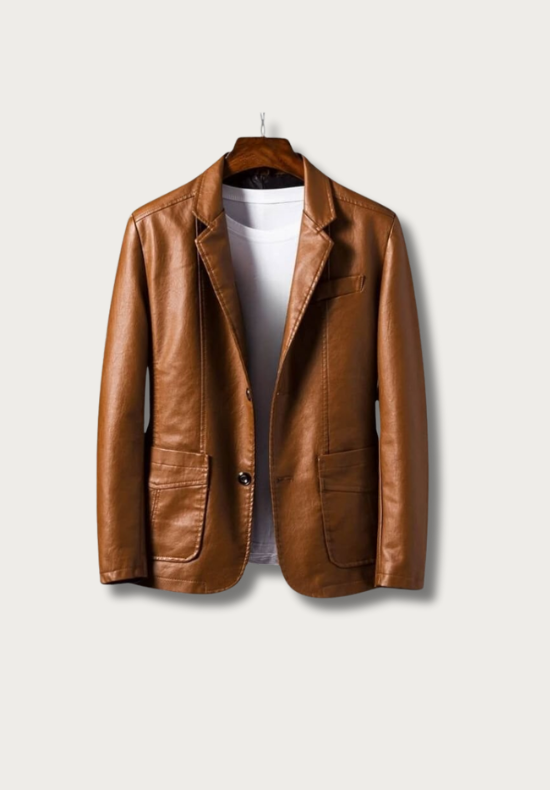 Enzo Vallini  Giacca  in Pelle Raffinata